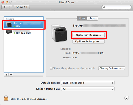 setup printer on mac for brother dcp